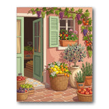 Mediterranean Storefront Scene Paint by Numbers Kit
