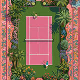 Tropical Tennis Court finished artwork preview