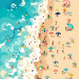 Aerial Beach Scene finished artwork preview