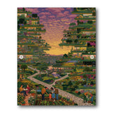 Vertical Garden City Paint by Numbers Kit
