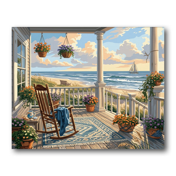 Beach House Porch Paint by Numbers Kit