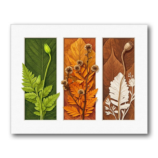 Seasonal Botanical Triptych Paint by Numbers Kit – Creative Vibes Dubai
