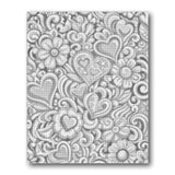 Floral Heart Doodles Dot Painting Kit finished canvas from Creative Vibes