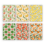 Mini paint by numbers set Assorted Fruit Patterns