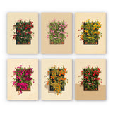 Mini paint by numbers set Floral Window Boxes