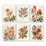 Autumnal Botanical Illustrations Mini Paint by Numbers Set