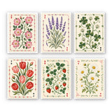 Botanical Playing Cards Mini Paint by Numbers Kit finished mini canvas from Creative Vibes