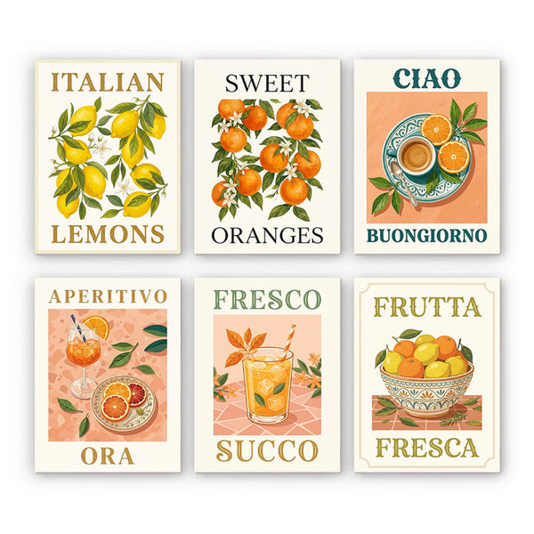 Italian Lemons Mini Paint by Numbers Set – Creative Vibes Dubai