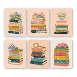 Floral Book Stacks Mini Paint by Numbers Set