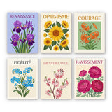 French Botanical Illustrations Mini Paint by Numbers Set