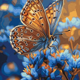 Butterfly On Flowers finished artwork