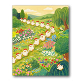 Marching Garden Ducks paint by numbers kit