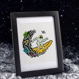 Astronaut Diamond Painting Kit detail