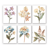 Soft Florals Mini Paint by Numbers Kit finished mini canvas from Creative Vibes