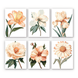 Bloom Quartet Mini Paint by Numbers Kit finished mini canvas from Creative Vibes