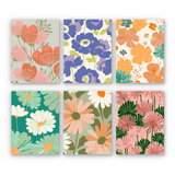 Retro Florals Mini Paint by Numbers Kit finished mini canvas from Creative Vibes