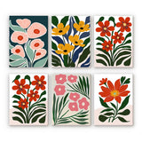 Bold Blooms Mini Paint by Numbers Kit finished mini canvas from Creative Vibes