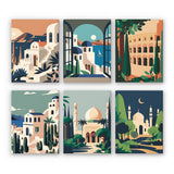 CBN Studios Mini Paint by Numbers Kit finished mini canvas from Creative Vibes