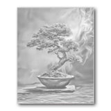 Bonsai Tree Smoke Pot Dot Painting Kit finished canvas from Creative Vibes