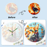 Cat silent wall clock paint-by-numbers — Creative Vibes Dubai (view 2)