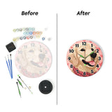 Dog silent wall clock paint-by-numbers — Creative Vibes Dubai (view 2)