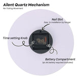 Snow Mountain Forest Wall Clock movement
