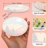 Sunset views coasters with mugs view