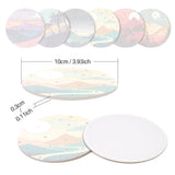 Sunset views coasters on table