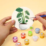 Potted plants coasters full collection view