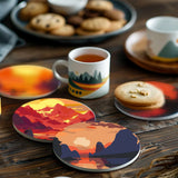 Sunset paint-by-numbers coasters — Creative Vibes Dubai (view 3)