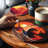 Sunset paint-by-numbers coasters — Creative Vibes Dubai (view 2)