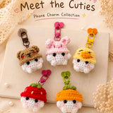 Meet the Cuties – five handmade crochet phone charms