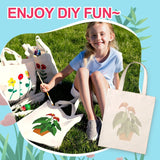 DIY Painting Bag No.10 paint your own tote worn on shoulder