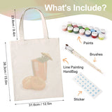 DIY Painting Bag No.12 paint your own tote detail view