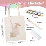DIY Painting Bag No.13 paint your own tote detail view