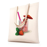 DIY Painting Bag No.13 lemon botanical — paint your own cotton tote