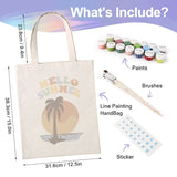 DIY Painting Bag No.15 paint your own tote detail view