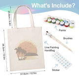 diy painting bag tote no.16 - finished detail