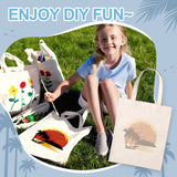 diy painting bag tote no.16 - worn outdoors