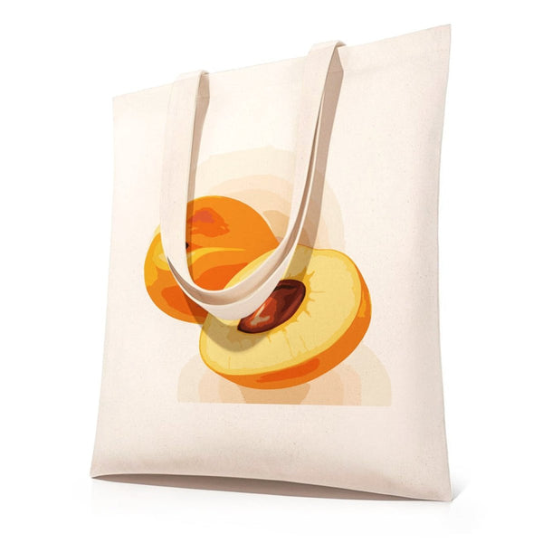 diy painting bag tote no.17 - peach design – Creative Vibes Dubai