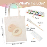diy painting bag tote no.17 - finished detail