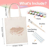diy painting bag tote no.18 - finished detail