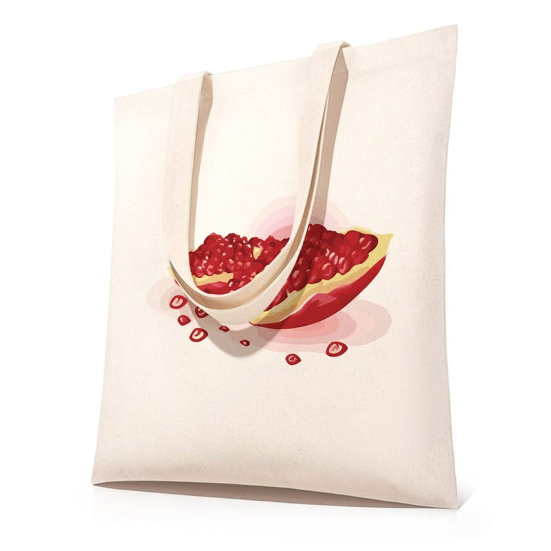 diy painting bag tote no.18 - pomegranate design