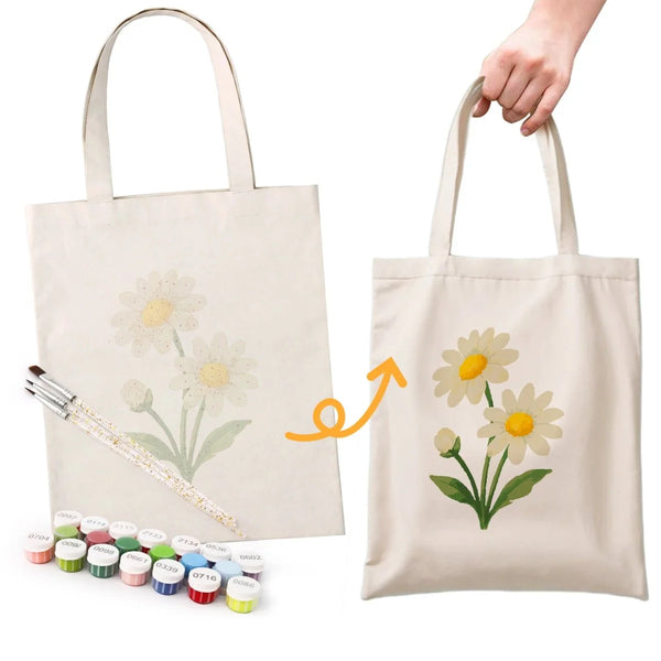 DIY Painting Tote Bag front view – Creative Vibes Dubai
