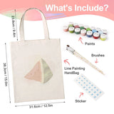 diy painting bag tote no.20 - finished detail
