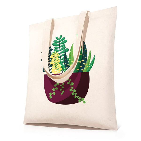 DIY Painting Bag No.22 succulents — paint your own cotton tote – Creative Vibes Dubai