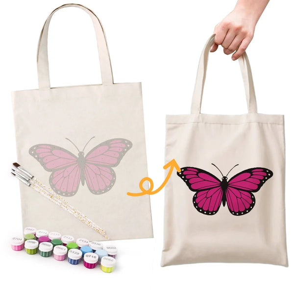 DIY Painting Tote Bag front view – Creative Vibes Dubai