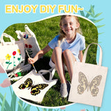 DIY Painting Bag No.8 paint your own tote worn on shoulder