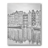 Amsterdam Canal Houses dot painting kit