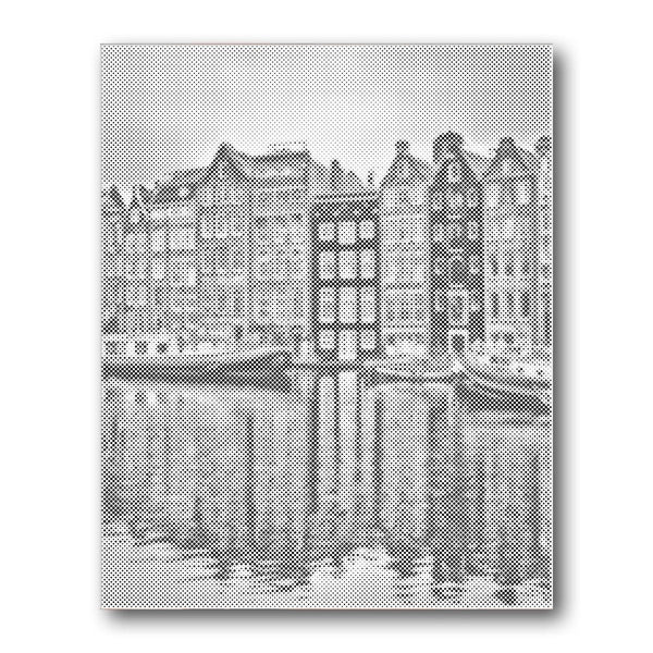 Amsterdam Canal Houses dot painting kit – Creative Vibes Dubai